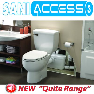 SANIFLO : SANIACCESS3 Macerating pump only. For use with Saniflo rear outlet toilets. #4