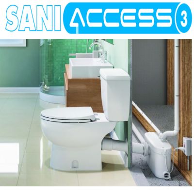 SANIFLO : SANIACCESS3 Macerating pump only. For use with Saniflo rear outlet toilets. #5