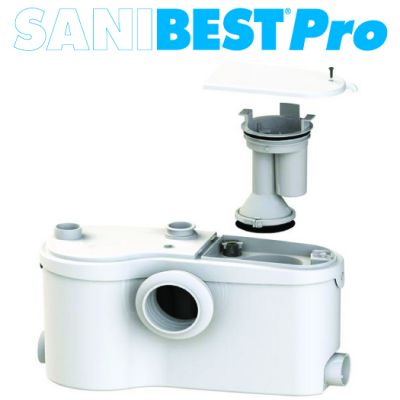 SANIFLO : SANIBEST PRO Grinder pump. For use with Saniflo rear outlet toilet #3