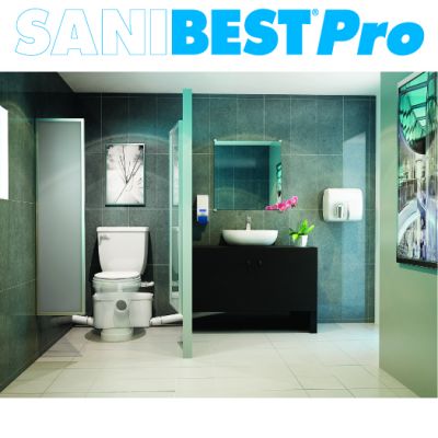 SANIFLO : SANIBEST PRO Grinder pump. For use with Saniflo rear outlet toilet #4