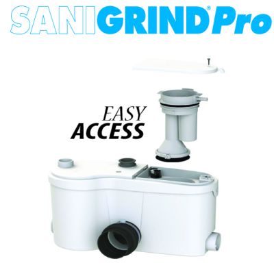 SANIFLO : SANIGRIND PRO Grinder pump only. Installed below a raised floor and used with any north american toilet(not supplied). #3