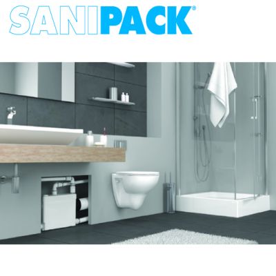 SANIFLO: SANIPACK Macerating pump for wall hung toilet(not included). 15Lbs #3
