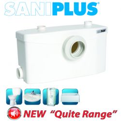 SANIFLO : SANIPLUS Macerating pump. For use with Saniflo rear outlet toilet.