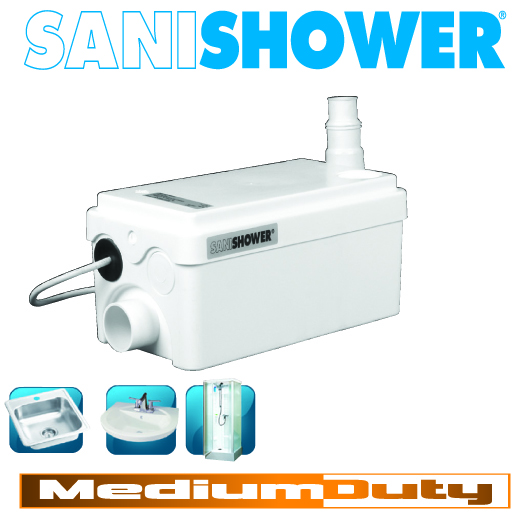 Up Flushers: SANIFLO: SANISHOWER Grey water pump, Light duty 