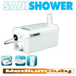 SANIFLO: SANISHOWER Grey water pump, Light duty.